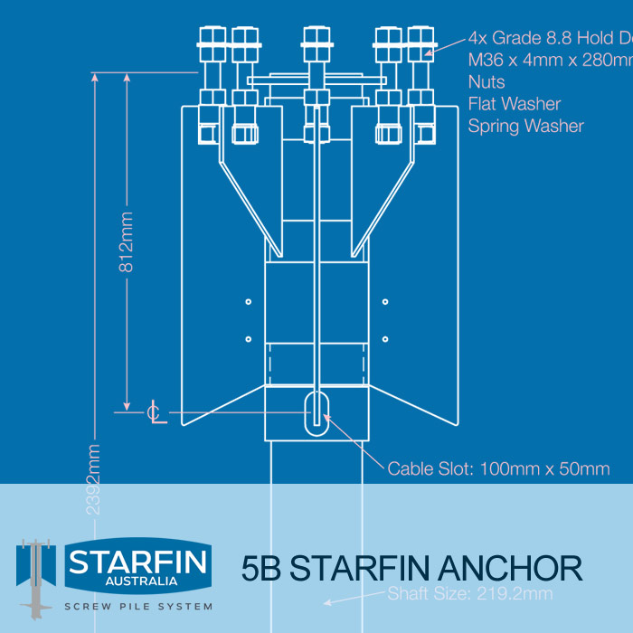 5B Starfin Anchor
